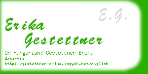 erika gestettner business card